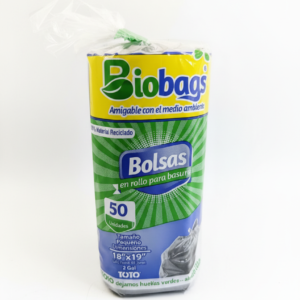 ROLLO BOLSA NEGRA 18X19 50UND