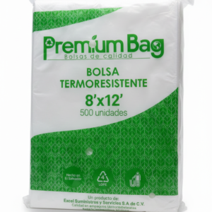 PAQ BOLSA TRANSPARENTE 8x12 (4LB) 500UND