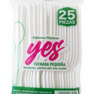 CUCHARA PEQ POSTRES PAQ 25UND